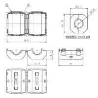 Осердя феритове RFC-13 Kitagawa