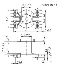 Каркас для трансформатора B65888C1012D001 EPCOS