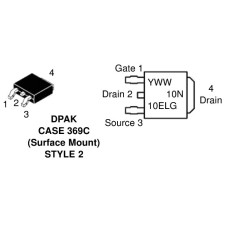 Транзистор польовий MTD10N10EL Motorola