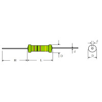 Резистор потужний вивідний KNP03WJ0100 Uni-Ohm