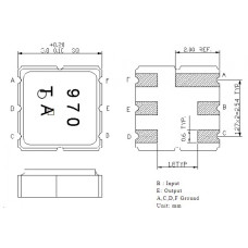Фильтр на ПАВ TA0970A TAI-SAW