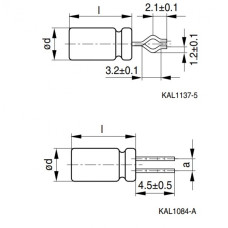 Конденсатор алюминиевый выводной B41041A5476M000 EPCOS