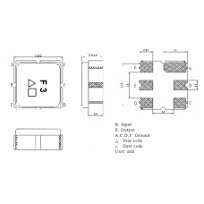 Фильтр на ПАВ TA0444A TAI-SAW