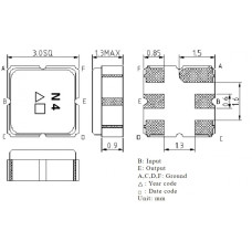 Фильтр на ПАВ TA0522A TAI-SAW