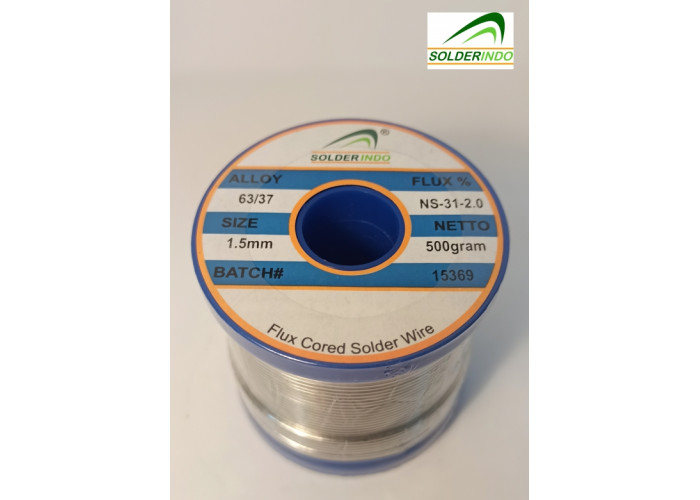 Припій трубчастий W63J2015JB SOLDERINDO