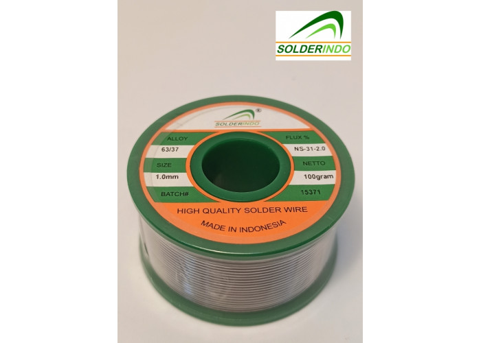 Припій трубчастий W63J2010A SOLDERINDO