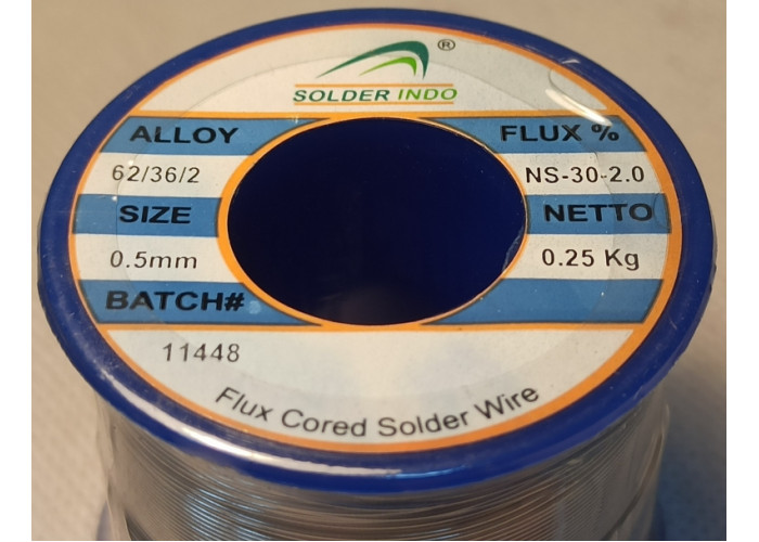 Припій трубчастий W62AG2J2005BT SOLDERINDO