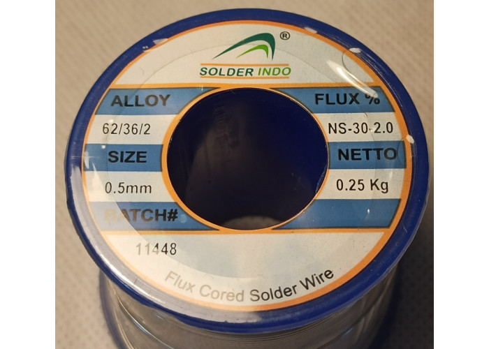 Припій трубчастий W62AG2J2005BT SOLDERINDO