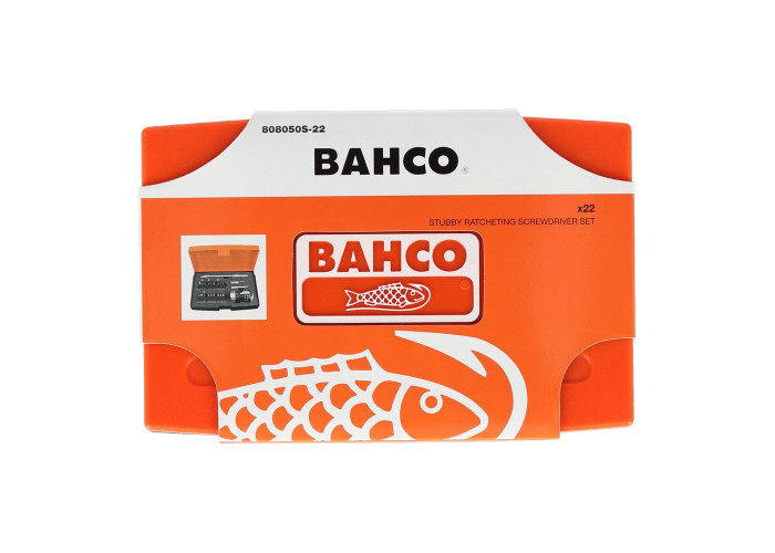 Набор из отвертки с короткой ручкой и битами 808050S-22 BAHCO