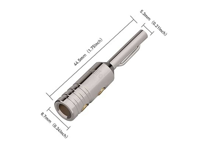 Акустический штекер тип banana B80R Monosaudio (2 пары)