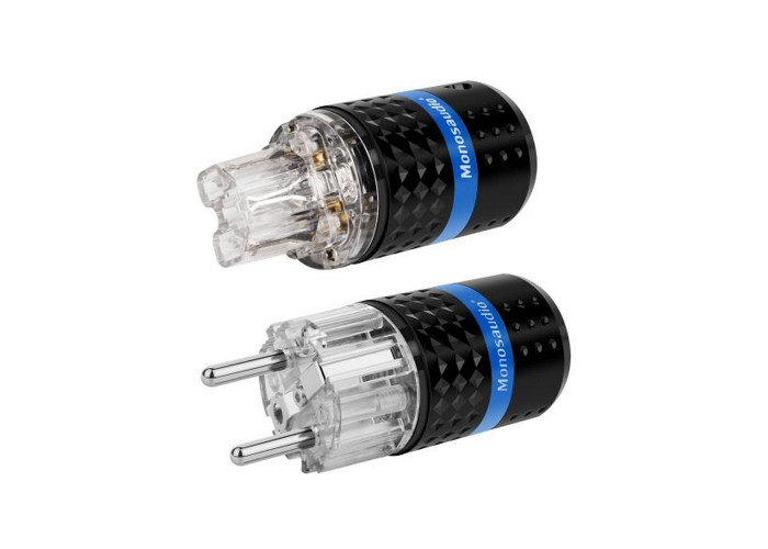 Силовая вилка и розетка E103R/F103R Monosaudio (2 пары)